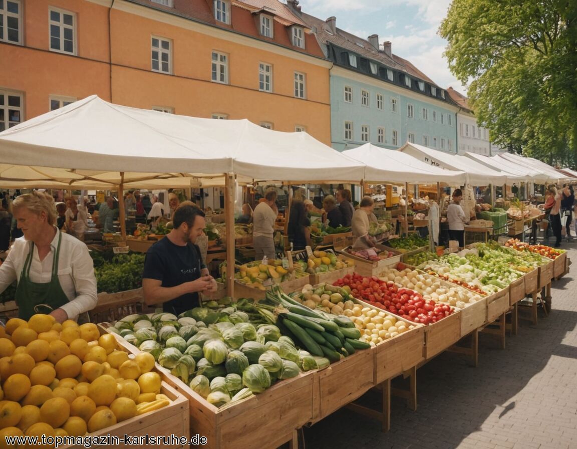 Wochenmarkt am Werderplatz - Wochenmärkte Karlsruhe